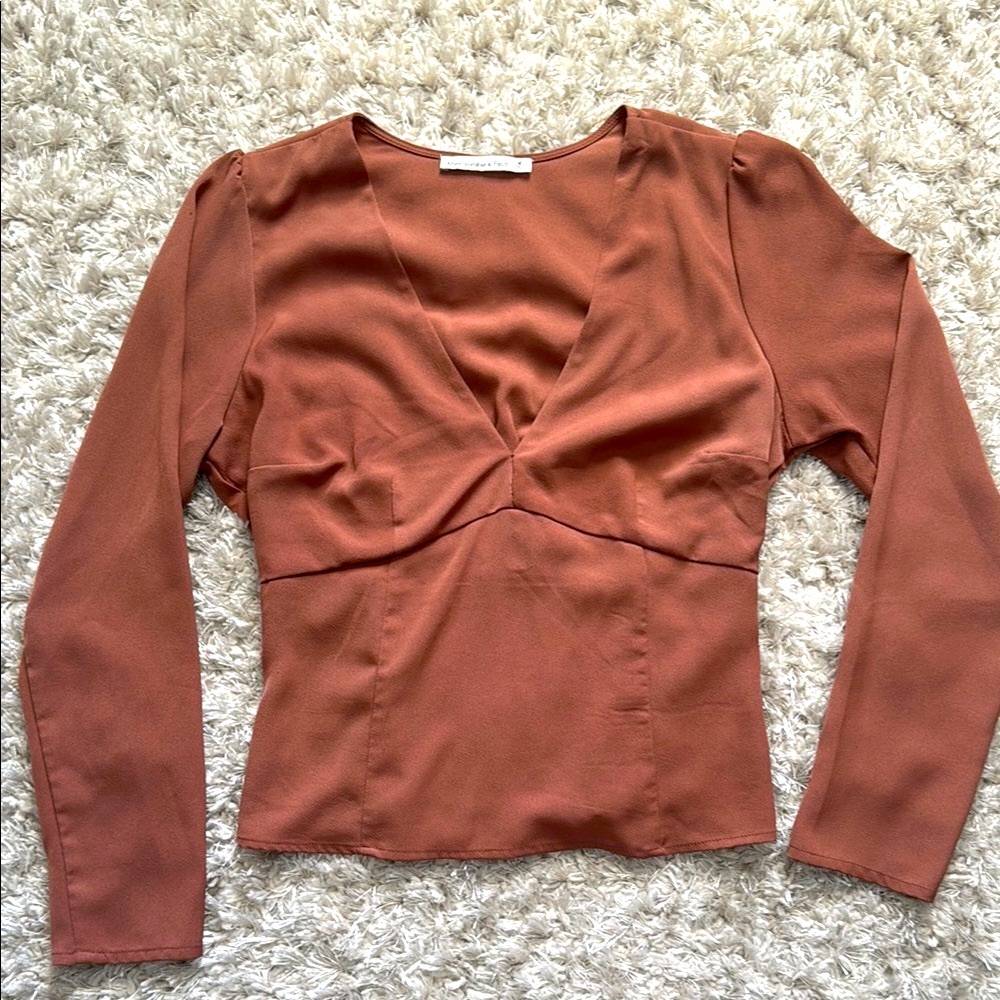 A&F Long Sleeve Blouse